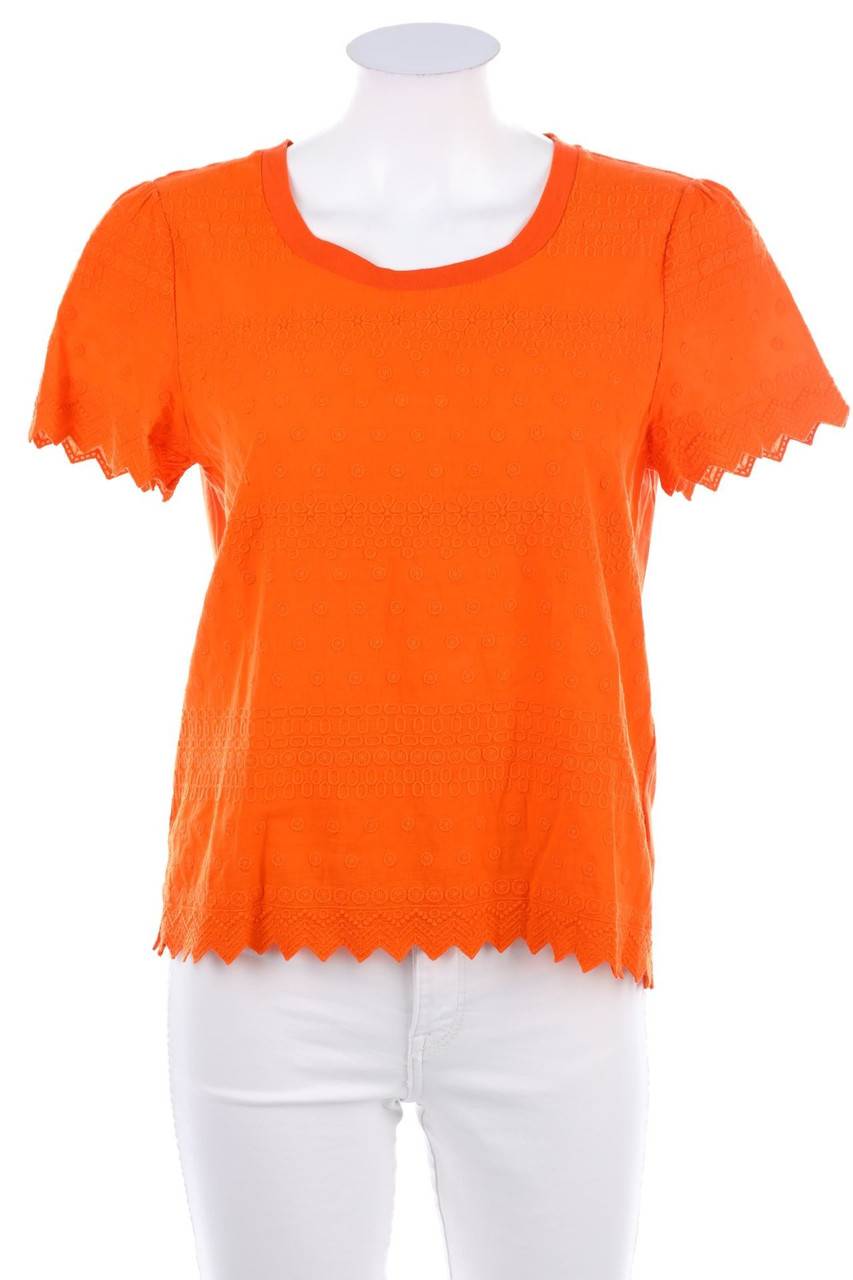 Carou RIANI Kurzarm-Shirt mit Stickereien