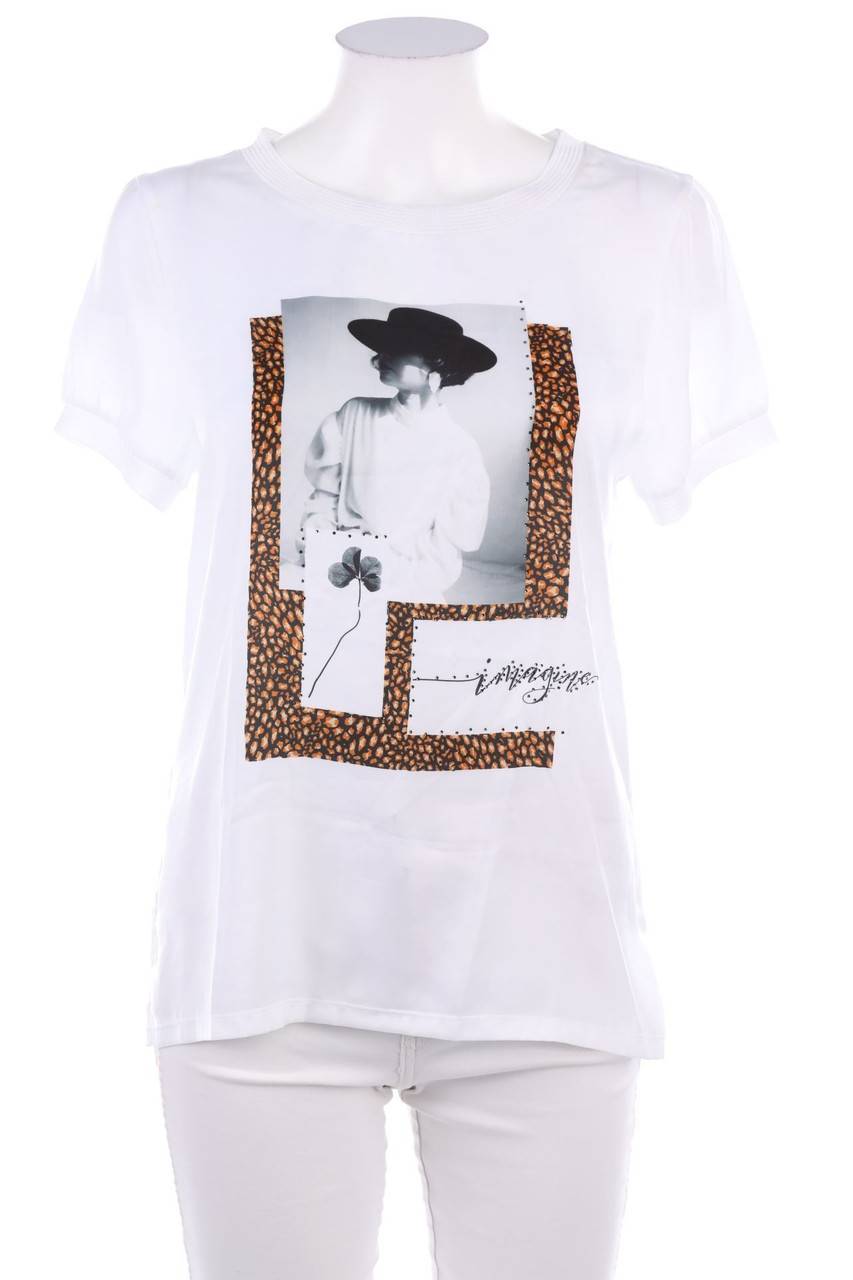 Carou rich & royal Kurzarm-Shirt mit Foto-Print