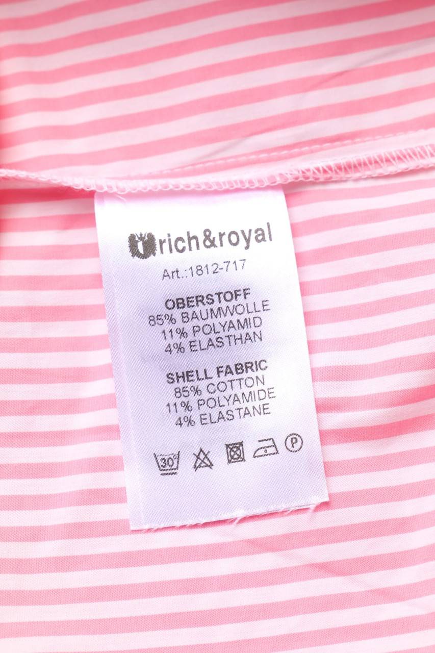 Carou Rich & Royal Streifen-Bluse Mit Rüschen