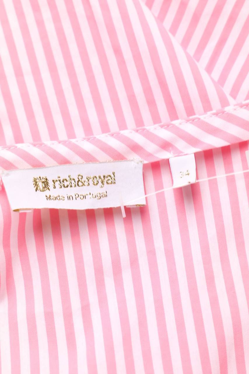 Carou Rich & Royal Streifen-Bluse Mit Rüschen
