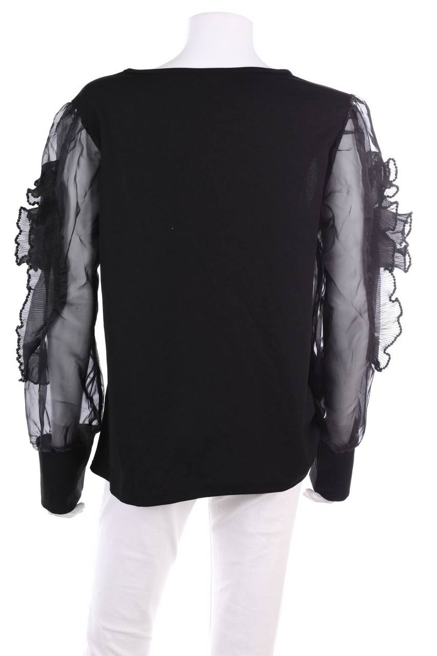 Carou RIVER ISLAND Plissee-Bluse Mit Perlen