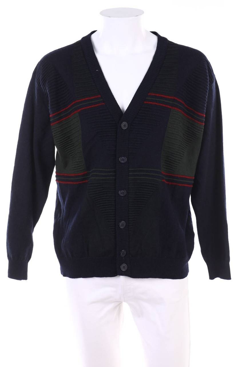 Carou ROBERT RED Vintage-Cardigan aus Woll-Mix