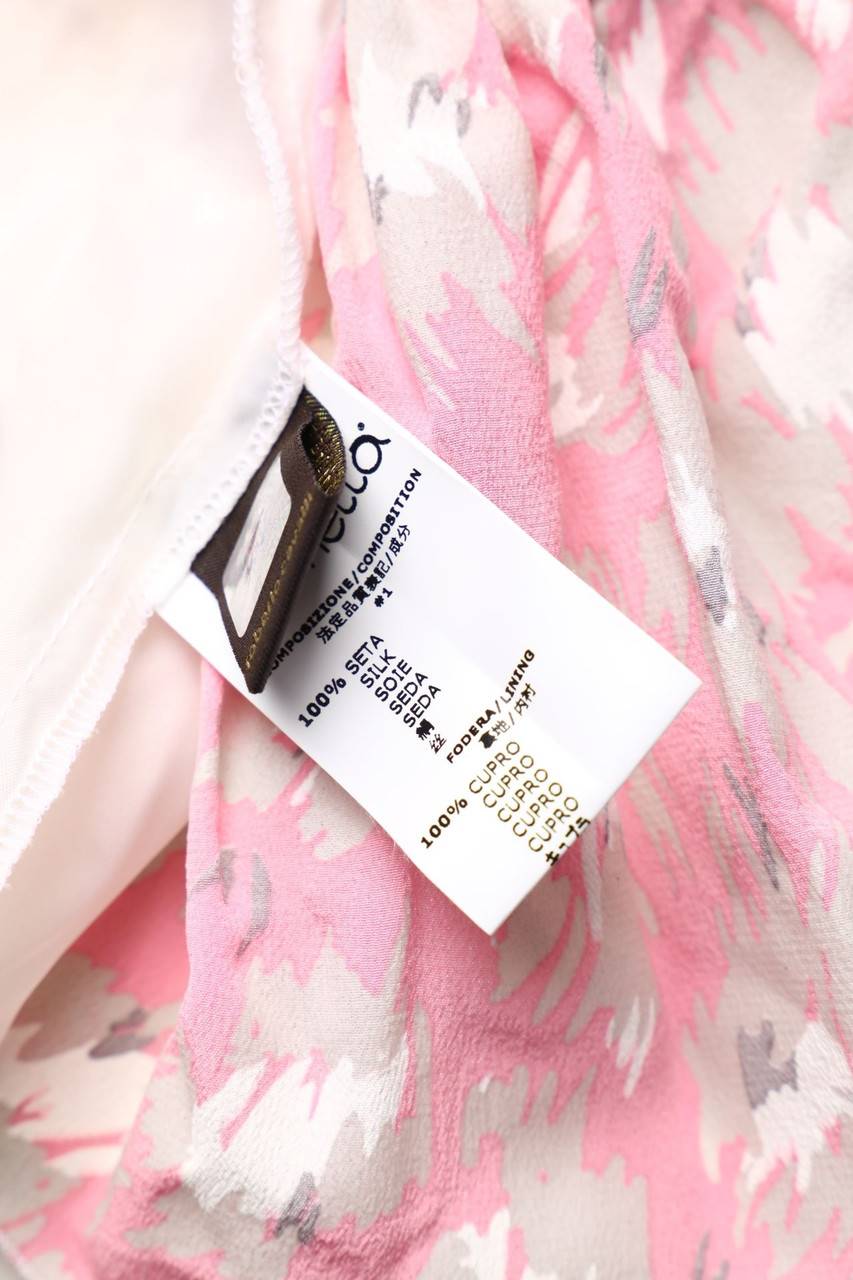 Carou Roberto Cavalli Seiden-Rock Mit Blumen-Print