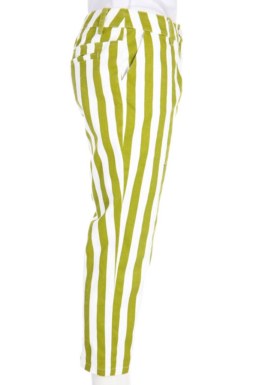 Carou Roberto Collina Cropped-Hose Mit Streifen