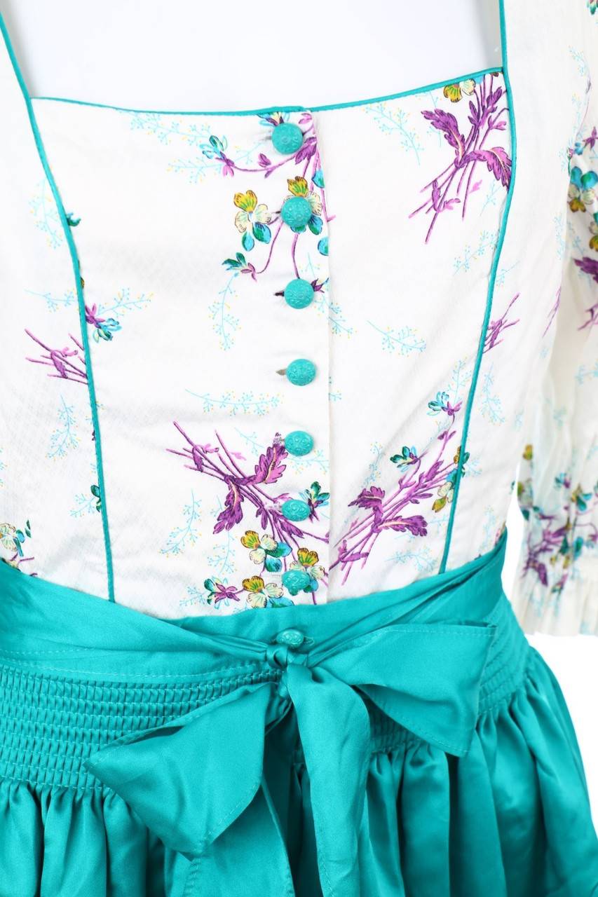 Carou Rose Dirndl Dirndl Mit Blumen-Print