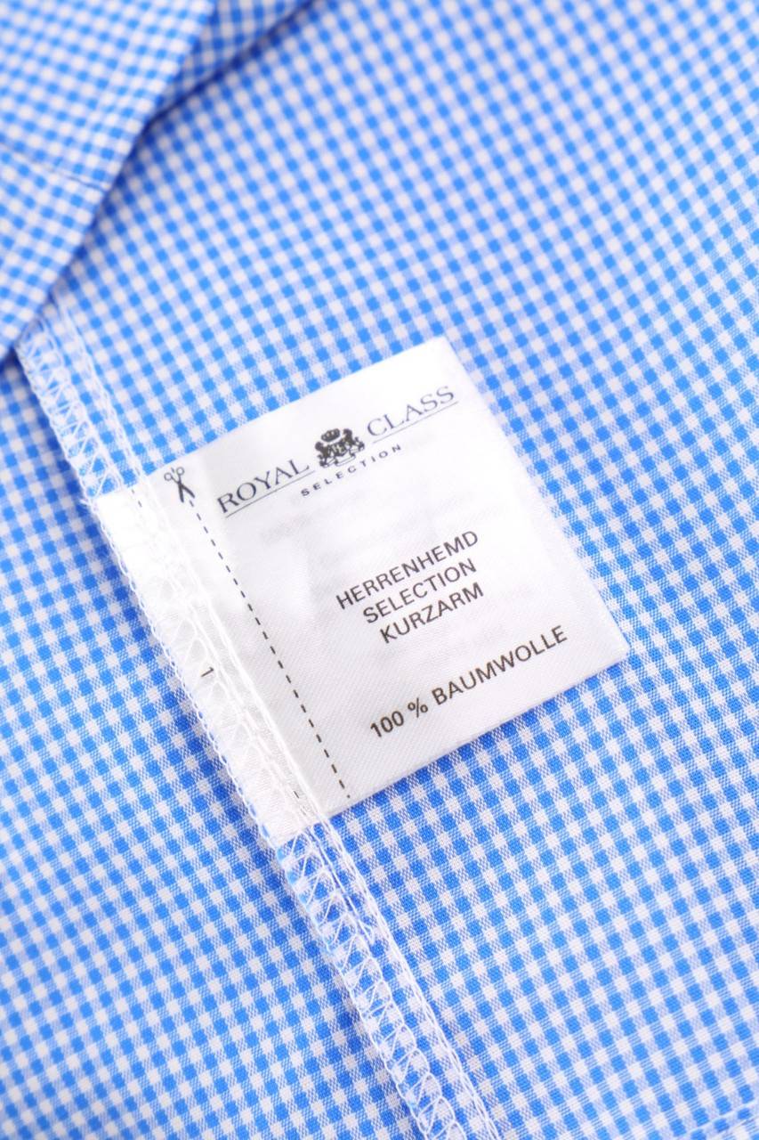 Carou ROYAL CLASS Kariertes Kurzarm-Hemd