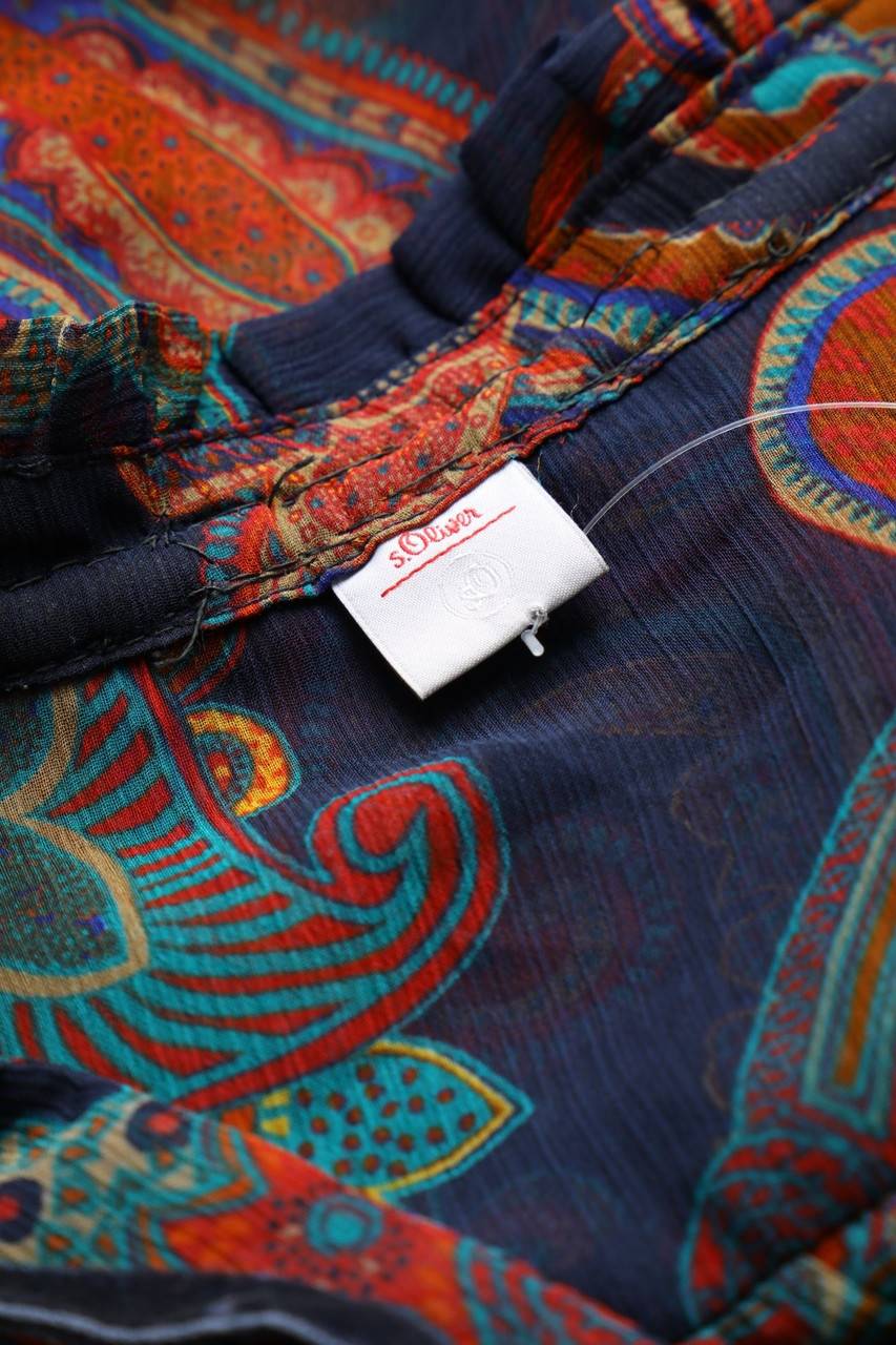 Carou S.Oliver Bluse Mit Ethno-Print