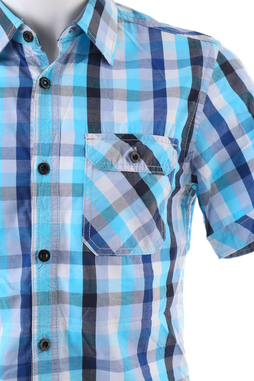 Carou S.Oliver Kurzarm-Hemd Mit Karo-Muster