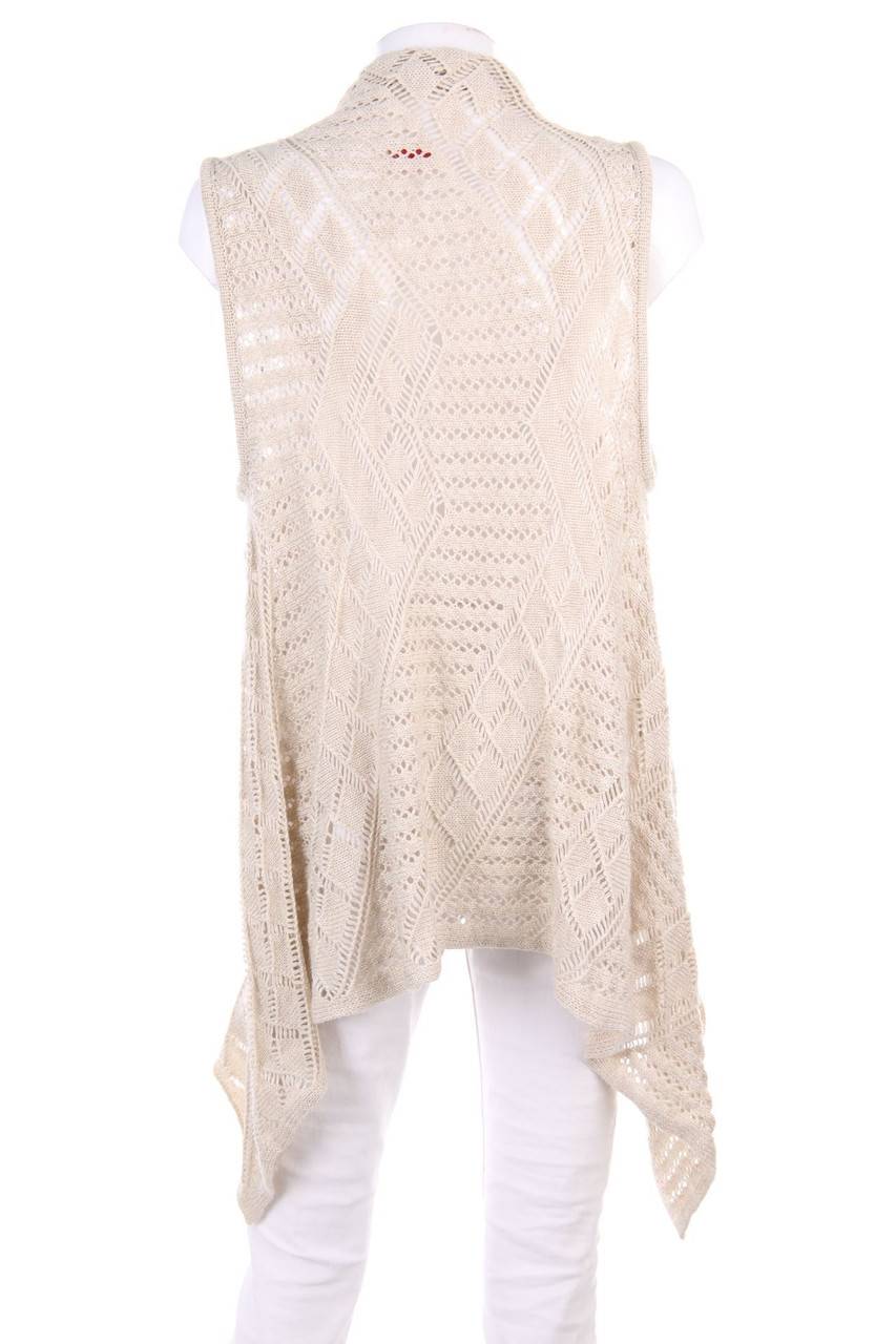 Carou S.Oliver Long-Cardigan Aus Lochstrick