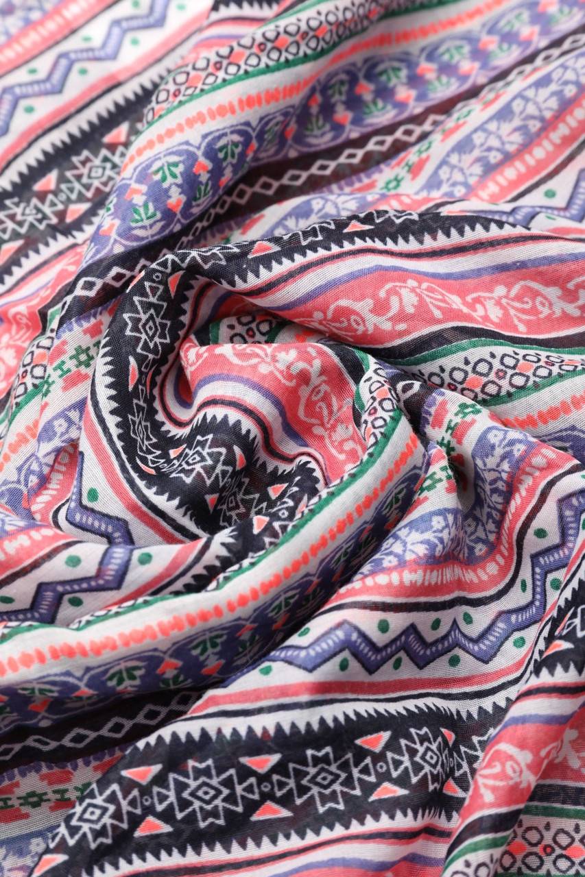 Carou S.Oliver Print-Bluse Mit Batwing-Ärmeln