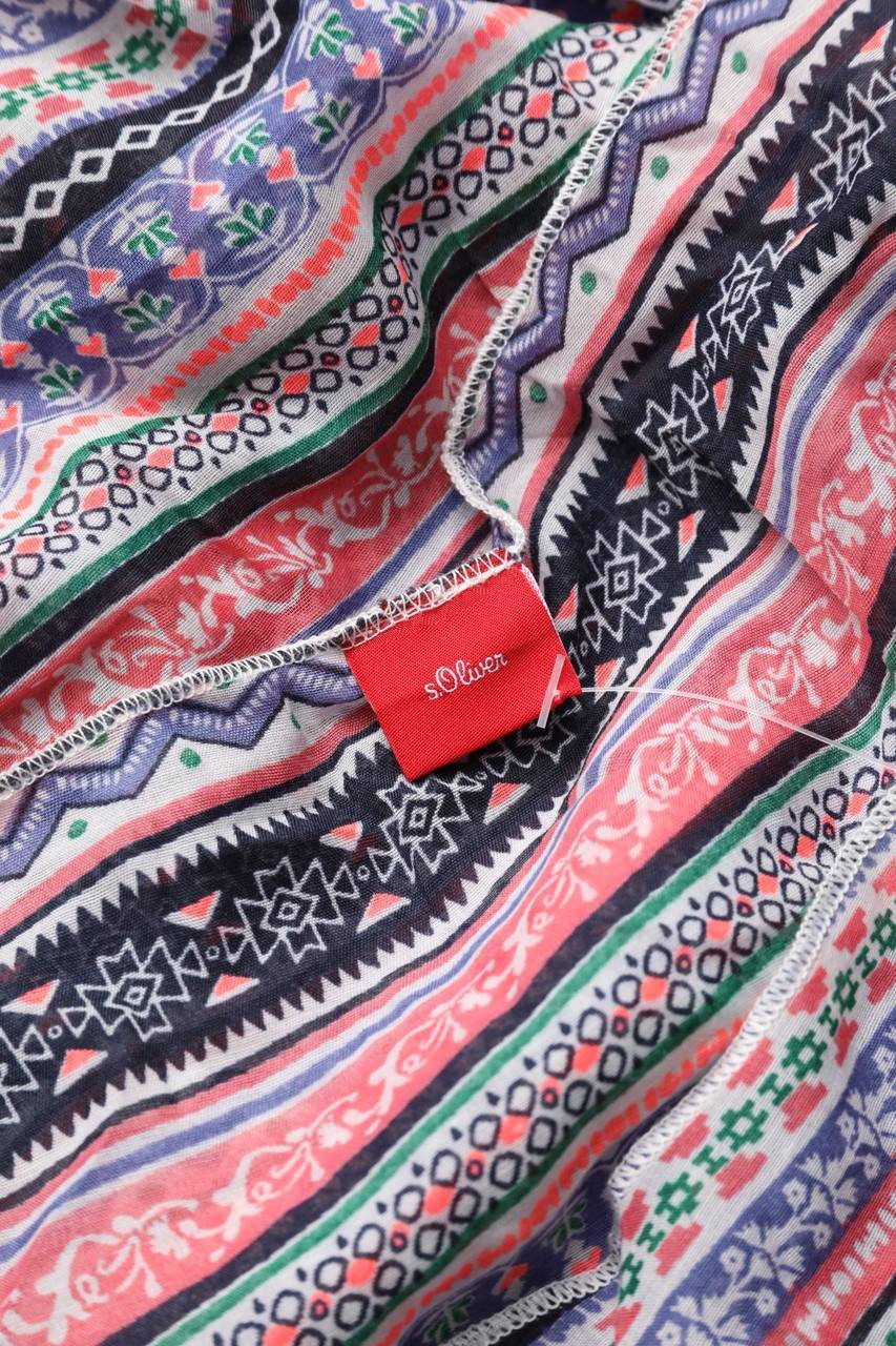 Carou S.Oliver Print-Bluse Mit Batwing-Ärmeln