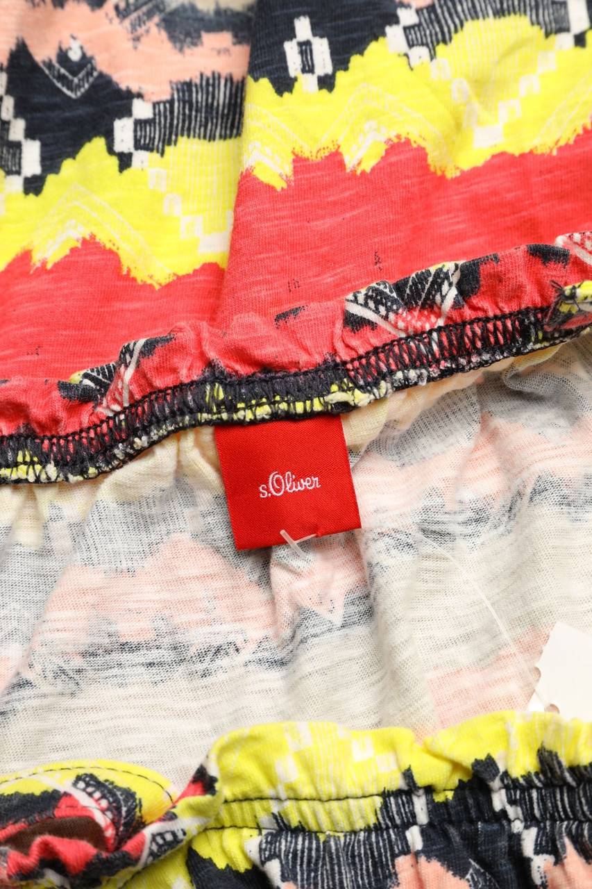 Carou S.Oliver T-Shirt Mit Ethno-Print