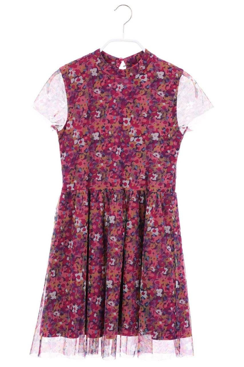 Carou s.Oliver Tüll-Kleid mit Blumen-Print