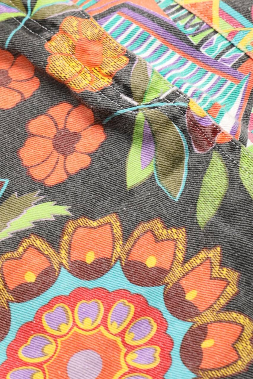 Carou S.Oliver Vintage-Mini-Jeansrock Mit Print