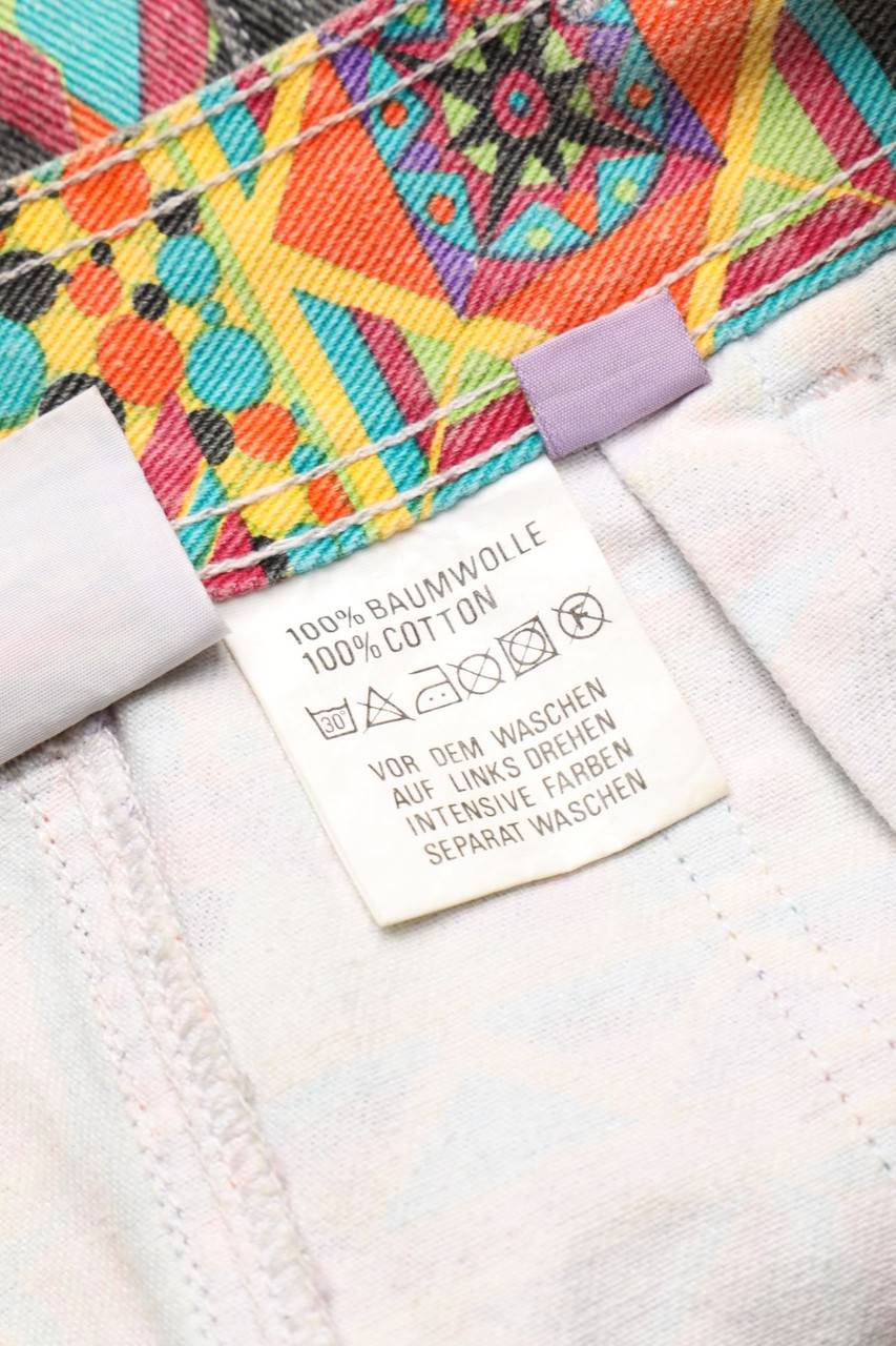 Carou S.Oliver Vintage-Mini-Jeansrock Mit Print