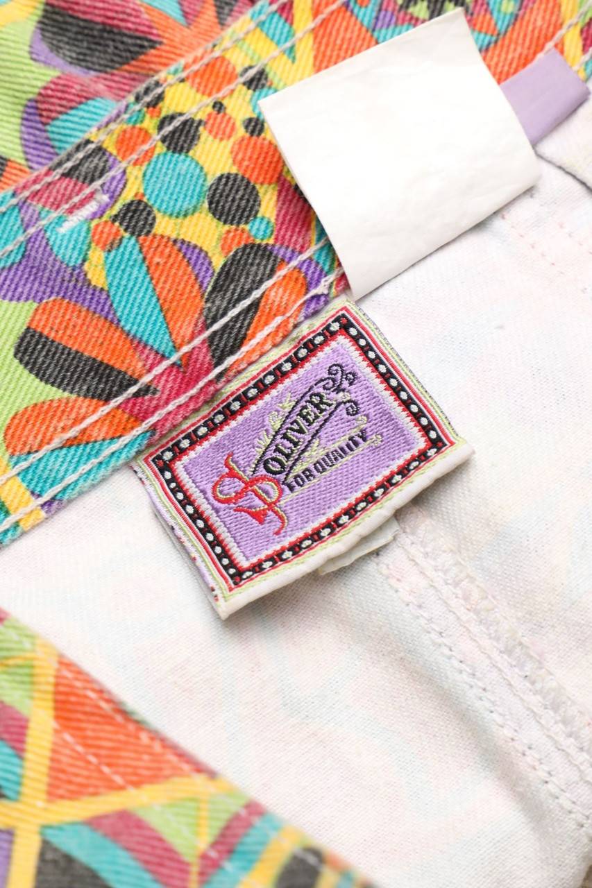 Carou S.Oliver Vintage-Mini-Jeansrock Mit Print