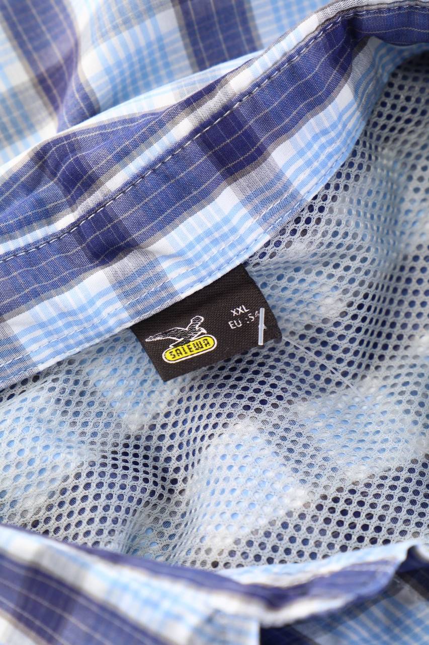 Carou SALEWA Kurzarm-Hemd Mit Karo-Muster