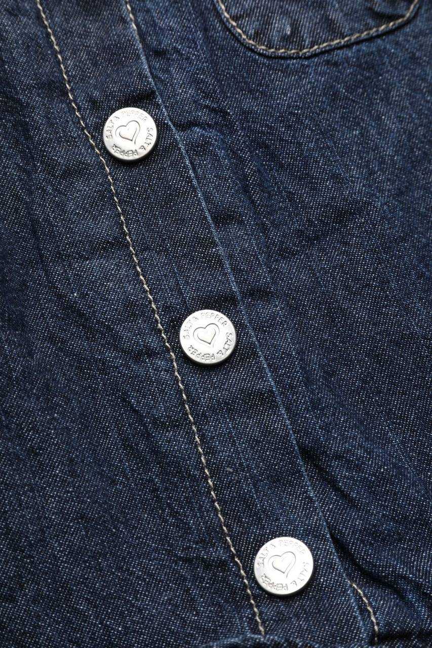 Carou Salt & Pepper Denim-Kleid