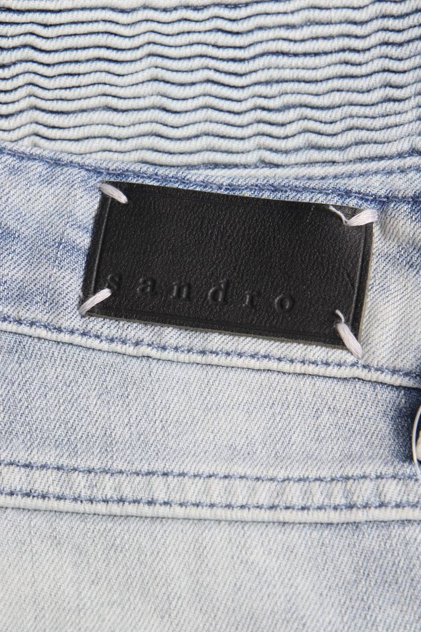Carou Sandro Used Look Skinny-Jeans Mit Biesen