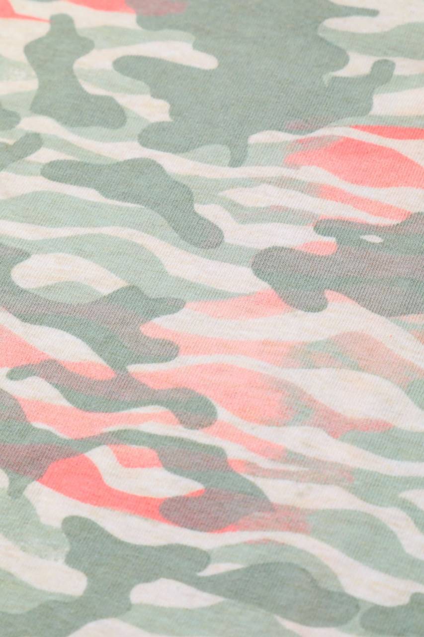 Carou Sarabanda Top Mit Camouflage-Print