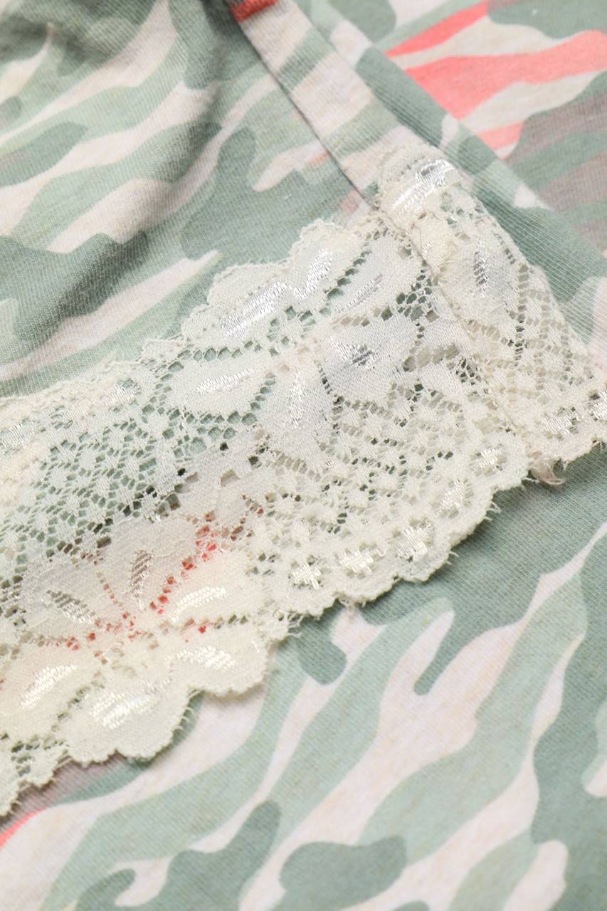 Carou Sarabanda Top Mit Camouflage-Print
