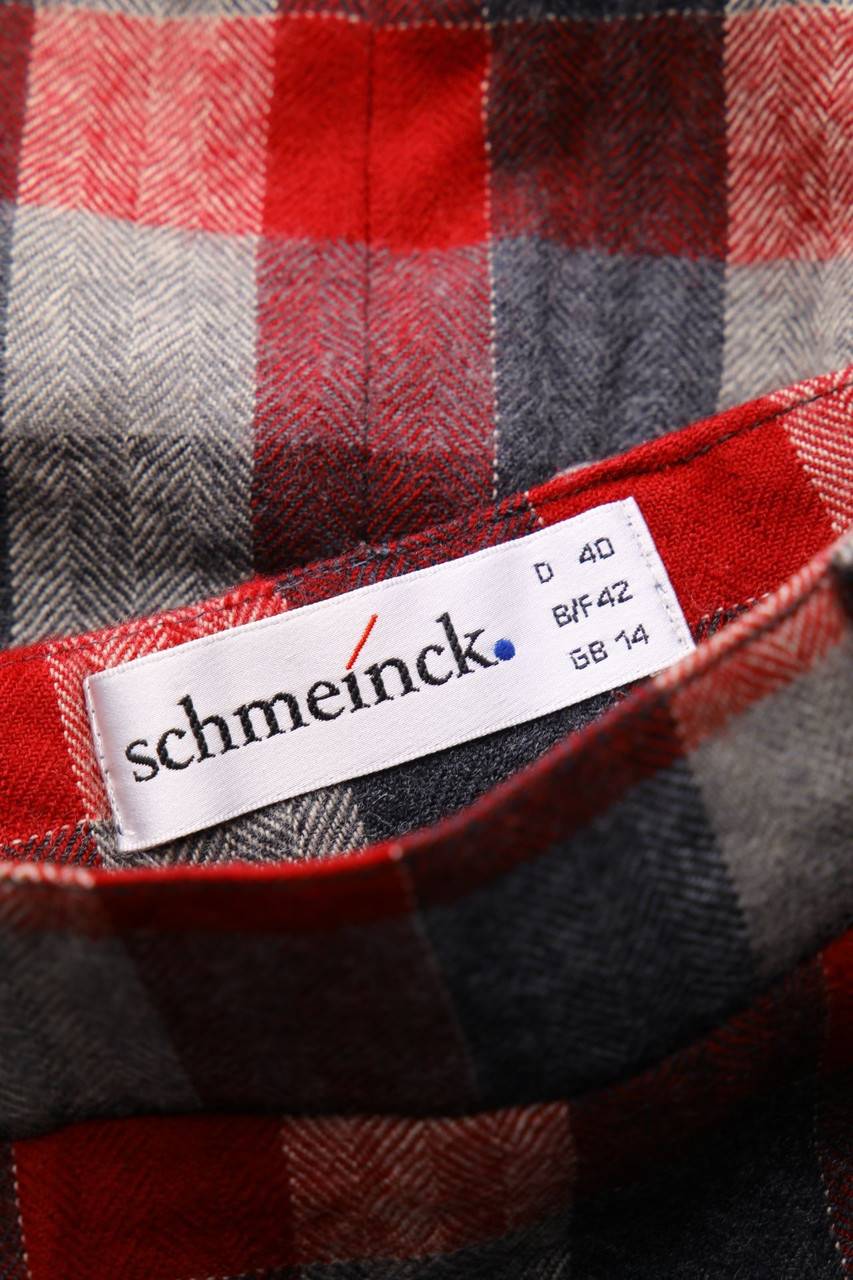 Carou Schmeinck Vintage-Rock Mit Karo-Muster