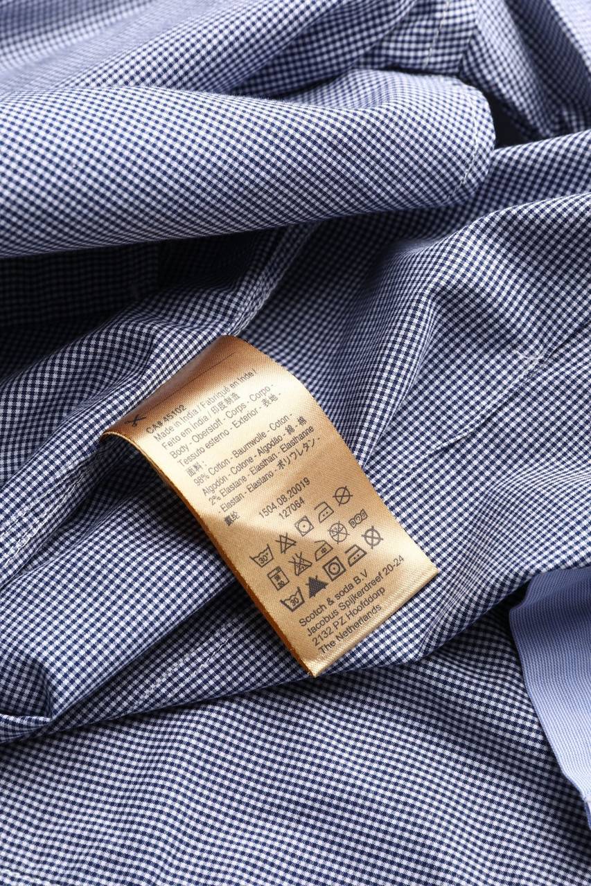 Carou SCOTCH & SODA Kariertes Hemd Mit Applikationen
