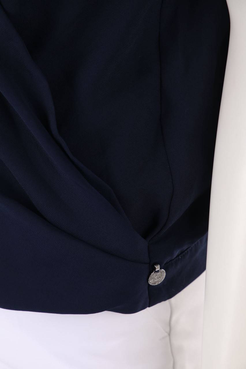 Carou SCOTCH & SODA Kurzarm-Bluse In Wickel-Optik