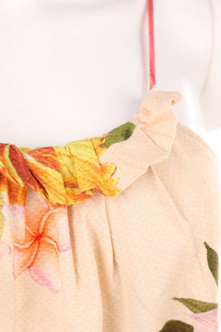 Carou SECONDHAND Blusentop Mit Blumen-Print