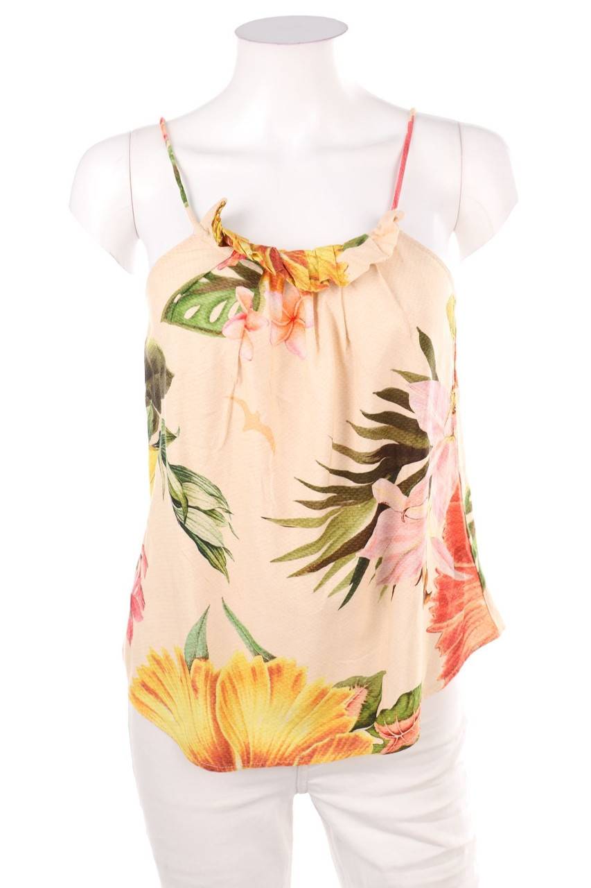 Carou SECONDHAND Blusentop mit Blumen-Print