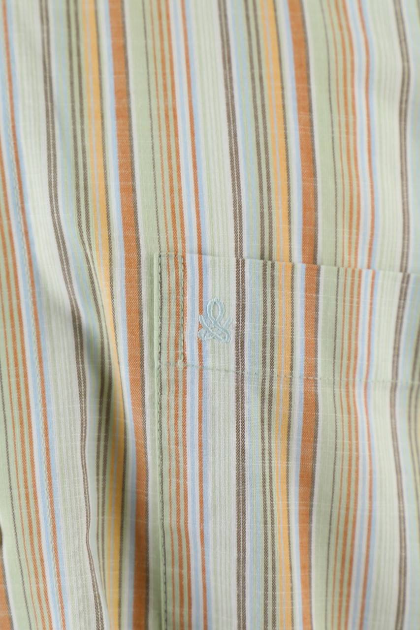 Carou SECONDHAND Gestreiftes Kurzarm-Hemd