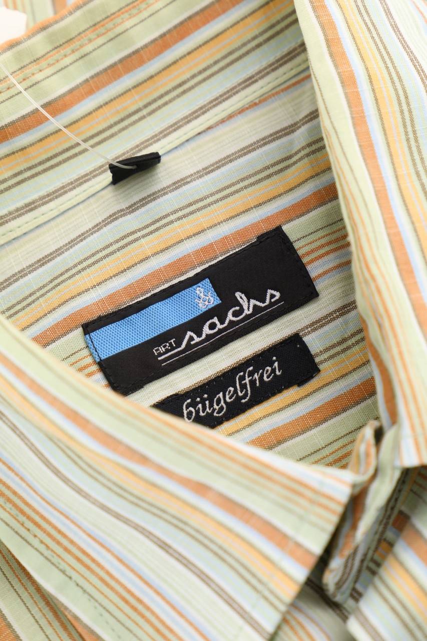 Carou SECONDHAND Gestreiftes Kurzarm-Hemd