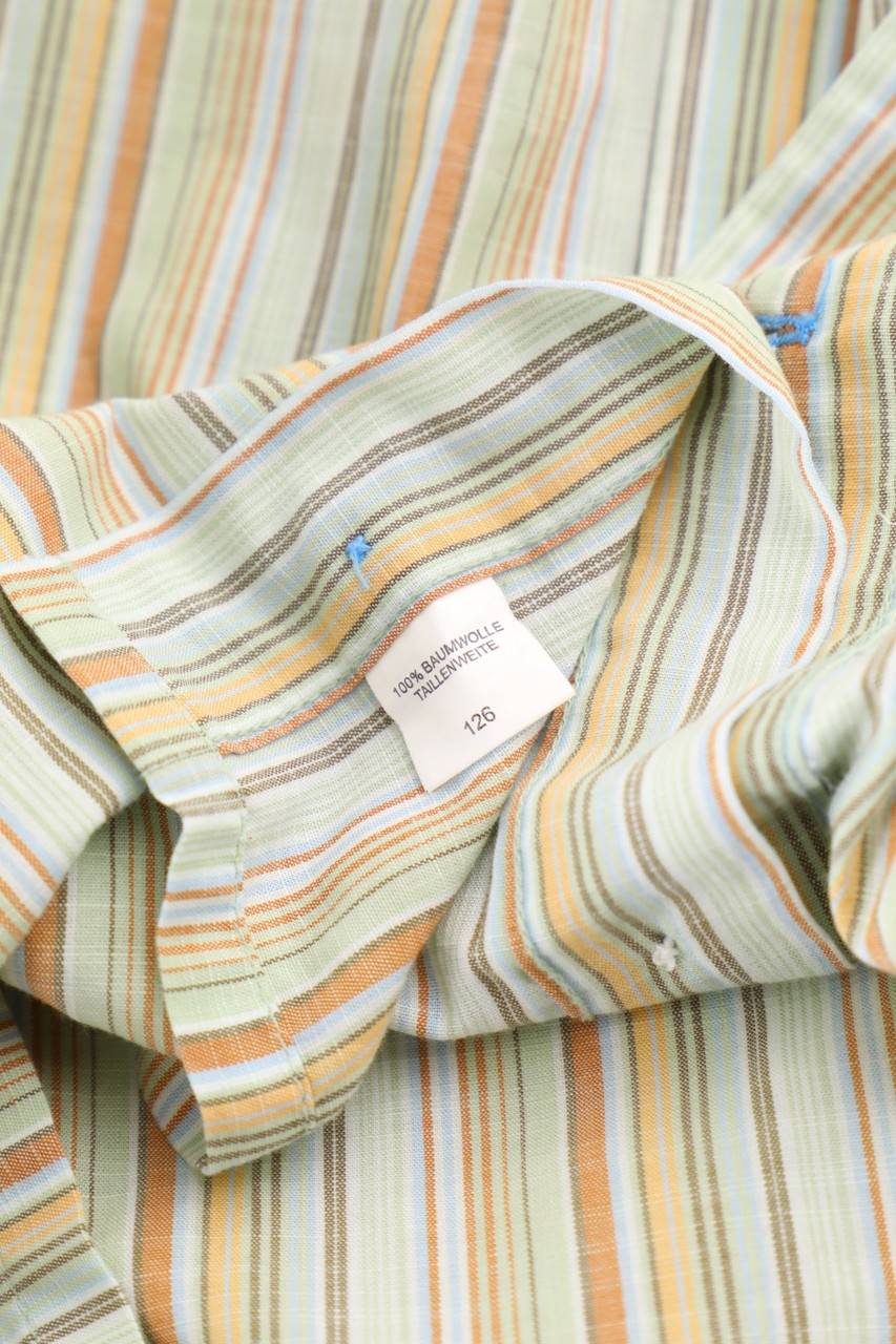 Carou SECONDHAND Gestreiftes Kurzarm-Hemd
