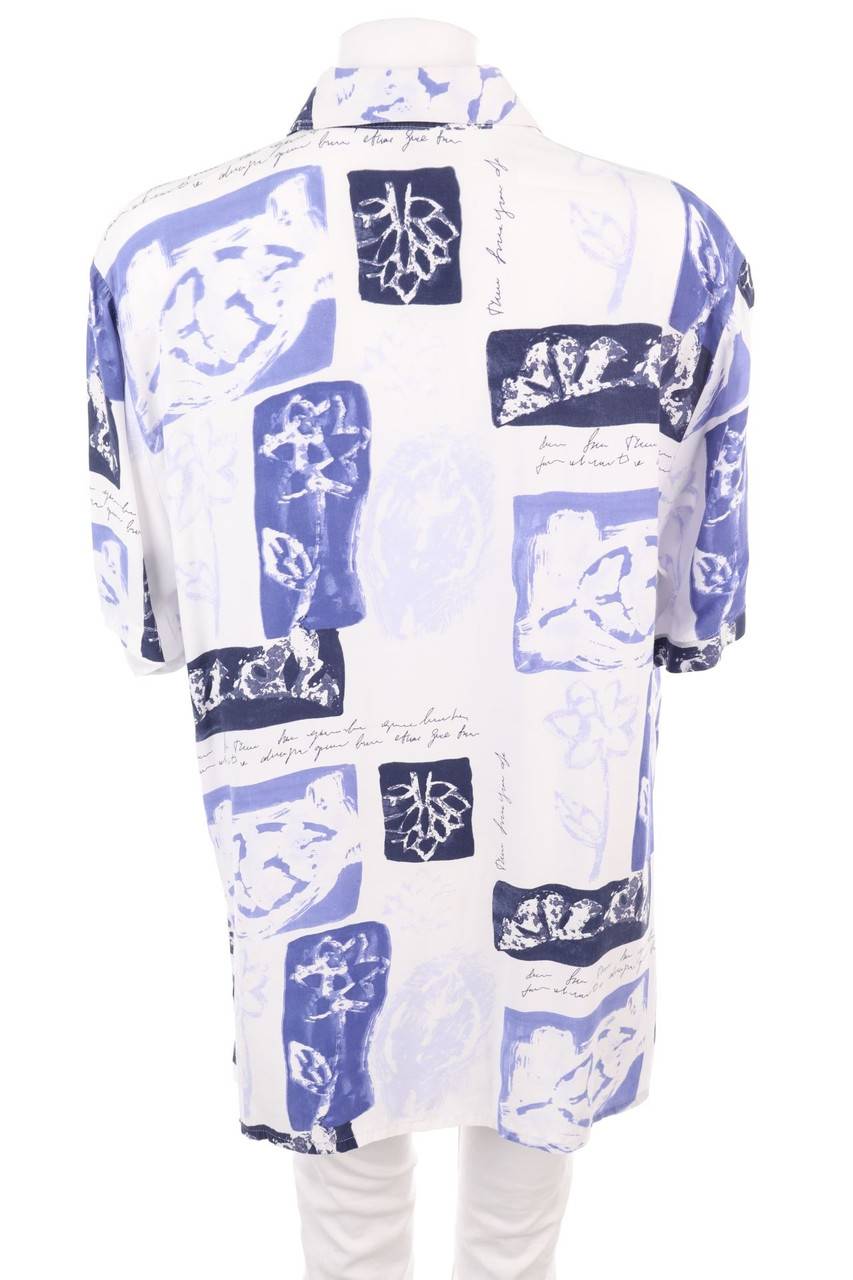 Carou SECONDHAND Hemd-Bluse Mit Kurzem Ärmel