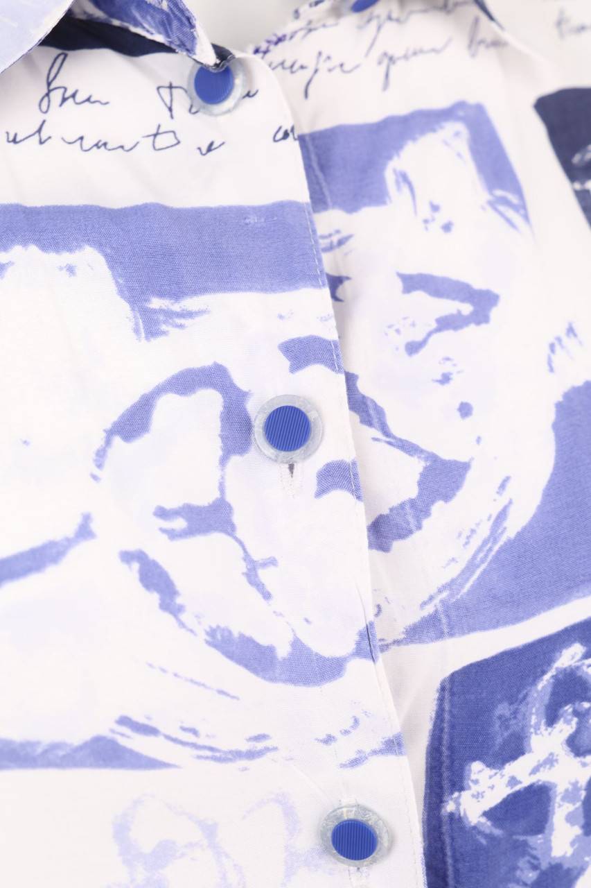 Carou SECONDHAND Hemd-Bluse Mit Kurzem Ärmel