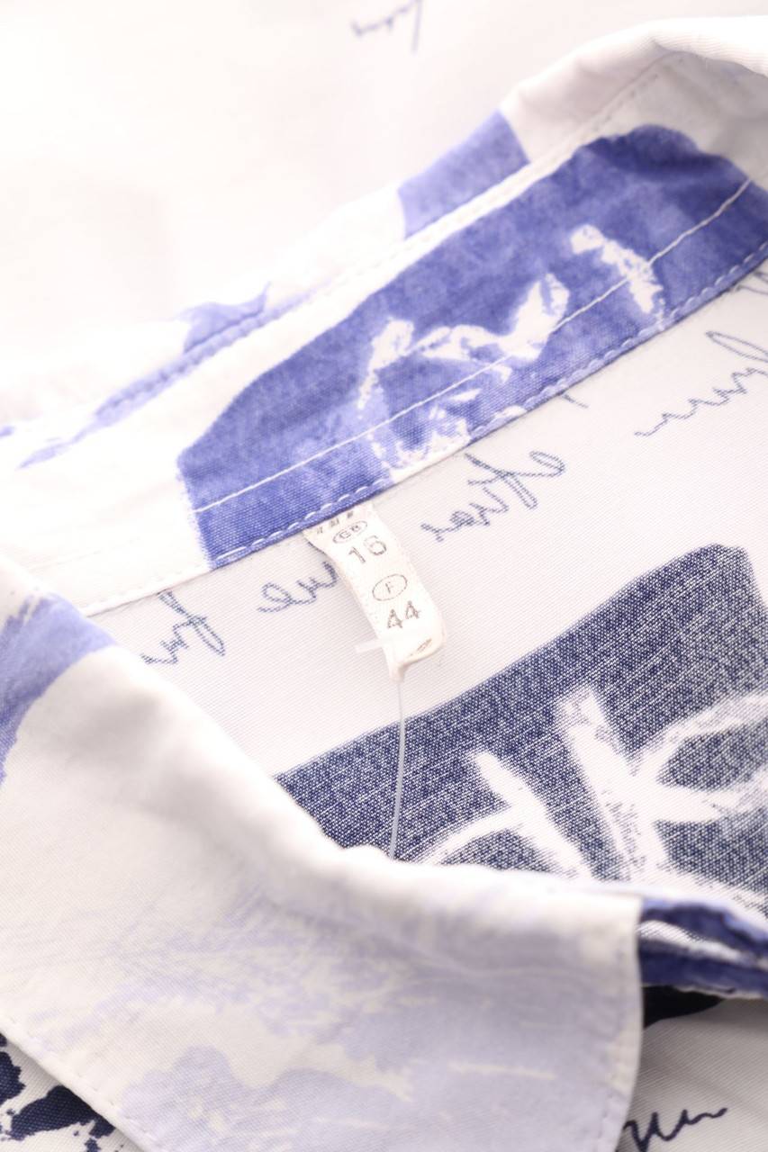 Carou SECONDHAND Hemd-Bluse Mit Kurzem Ärmel