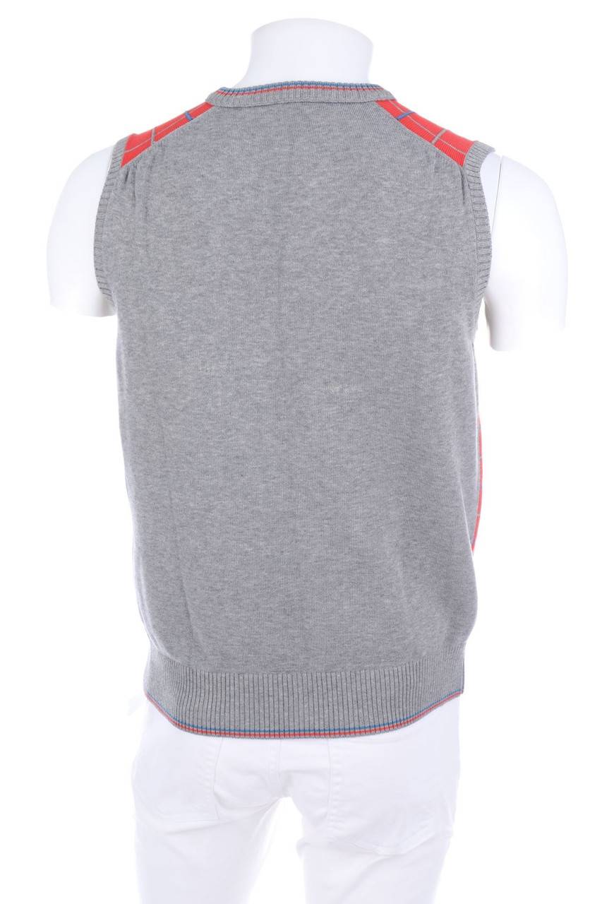 Carou SECONDHAND Karo-Pullunder Mit Logo-Stickerei