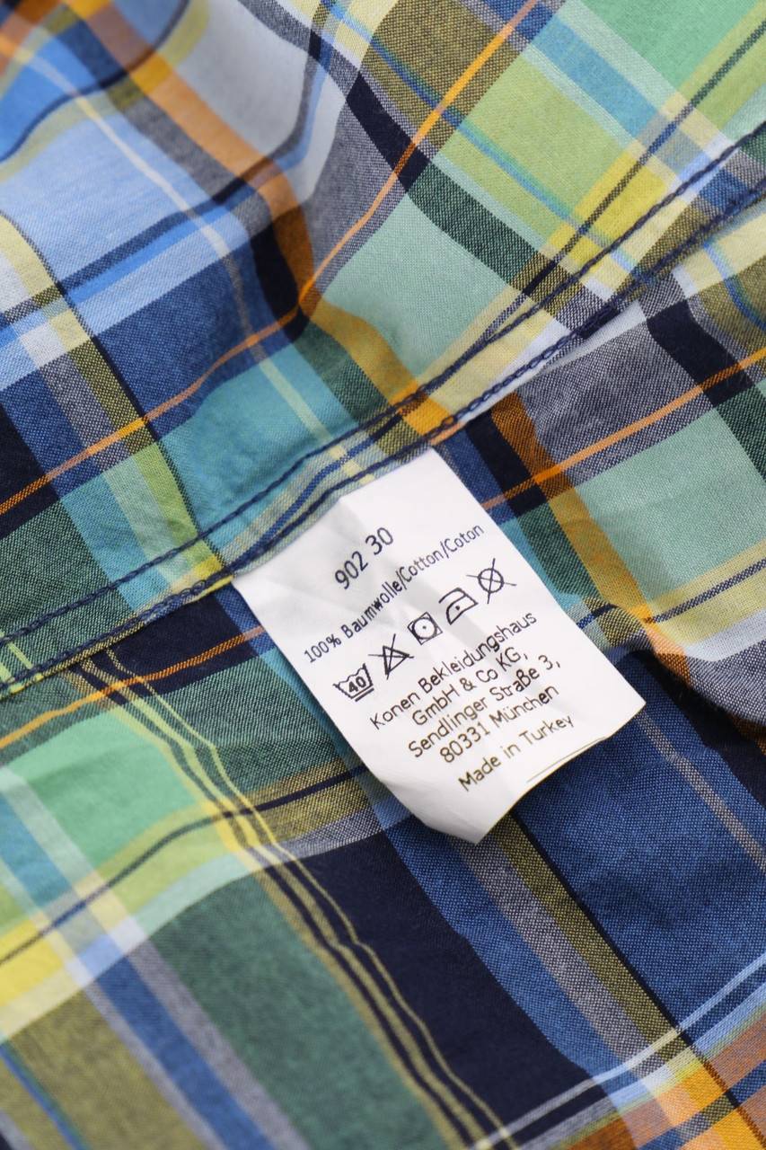 Carou SECONDHAND Kurzarm-Hemd Mit Karo-Muster