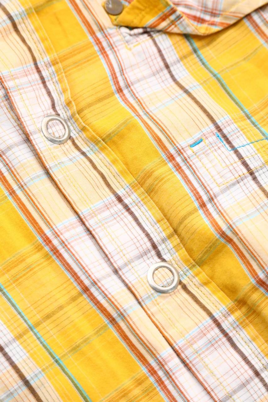 Carou SECONDHAND Kurzarm-Hemd Mit Karo-Muster