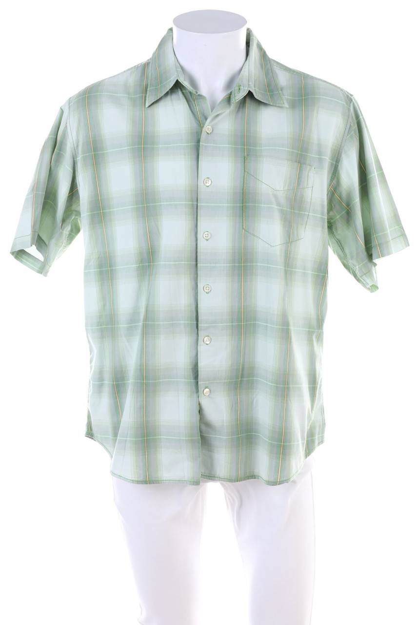 Carou SECONDHAND Kurzarm-Hemd mit Karo-Muster