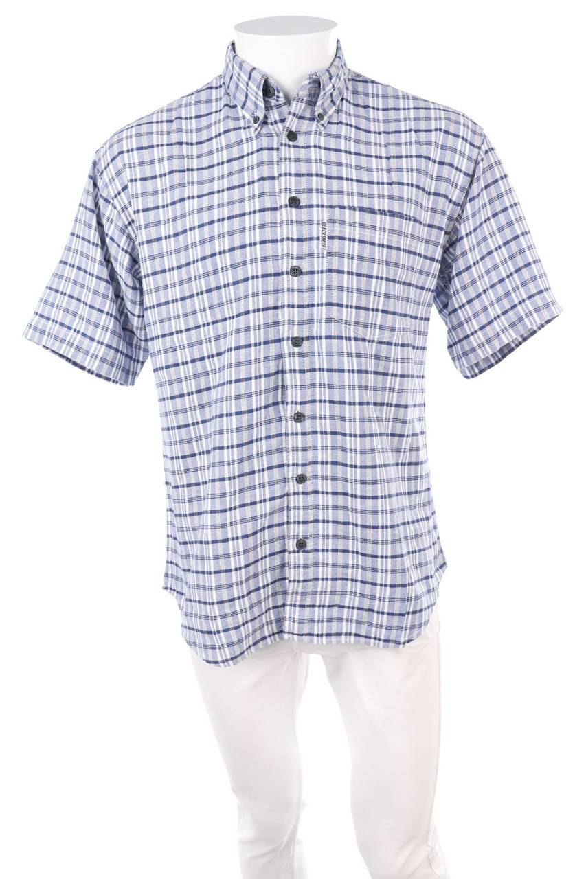 Carou SECONDHAND Kurzarm-Hemd mit Karo-Muster