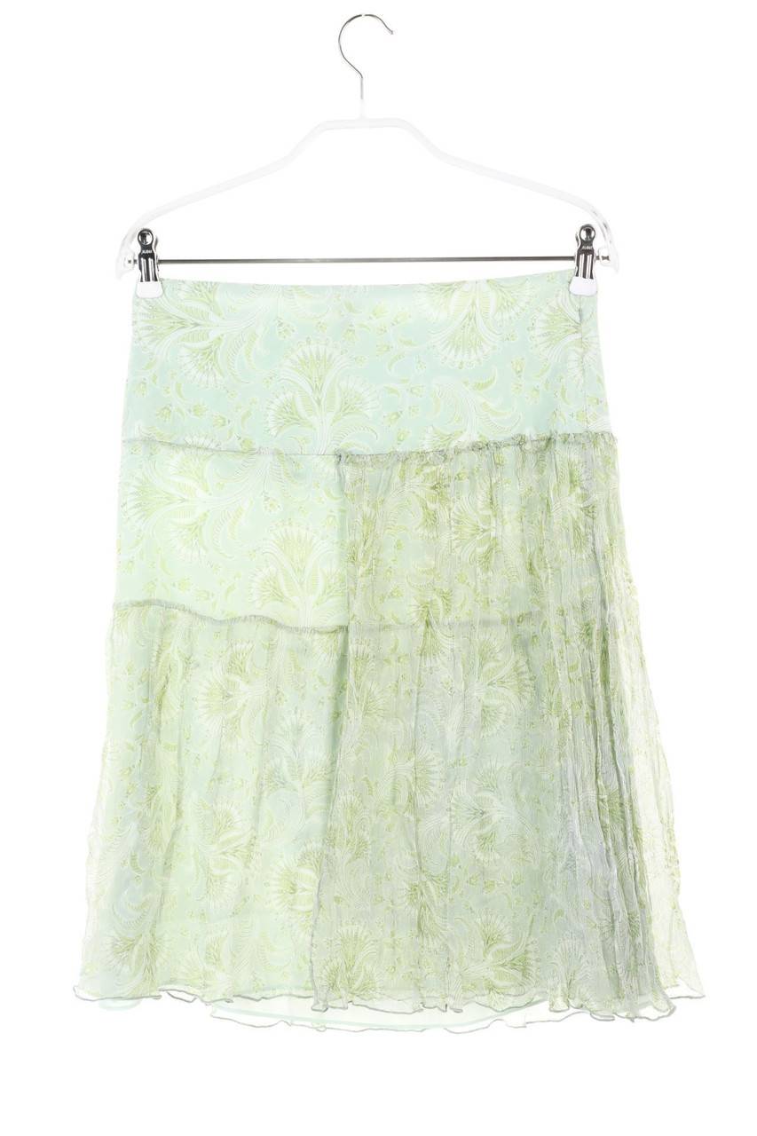 Carou SECONDHAND Seiden-Rock Mit Blumen-Print