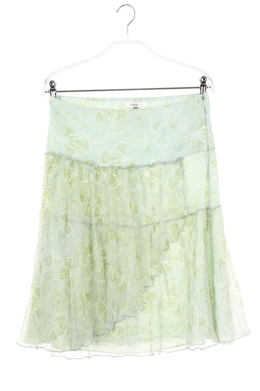 Carou SECONDHAND Seiden-Rock Mit Blumen-Print