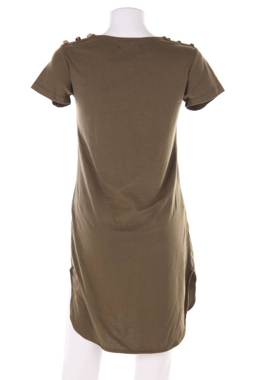 Carou SECONDHAND Shift-Kleid Mit Schmuck-Knöpfen