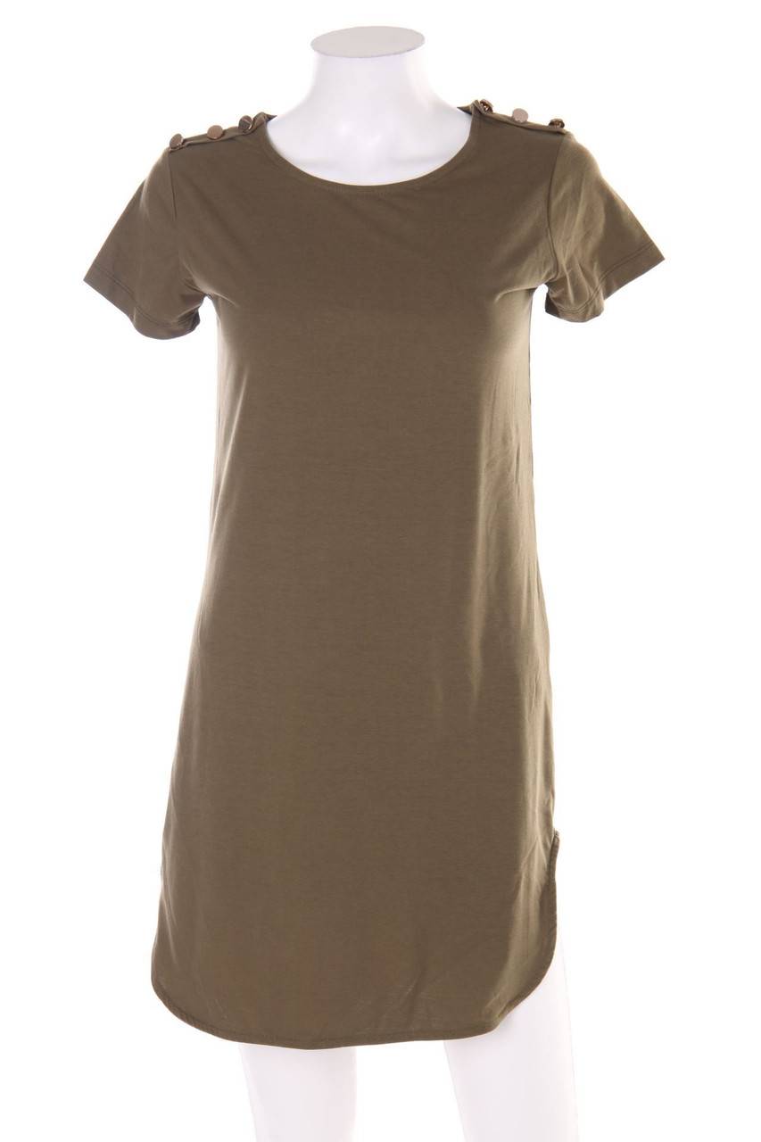 Carou SECONDHAND Shift-Kleid mit Schmuck-Knöpfen