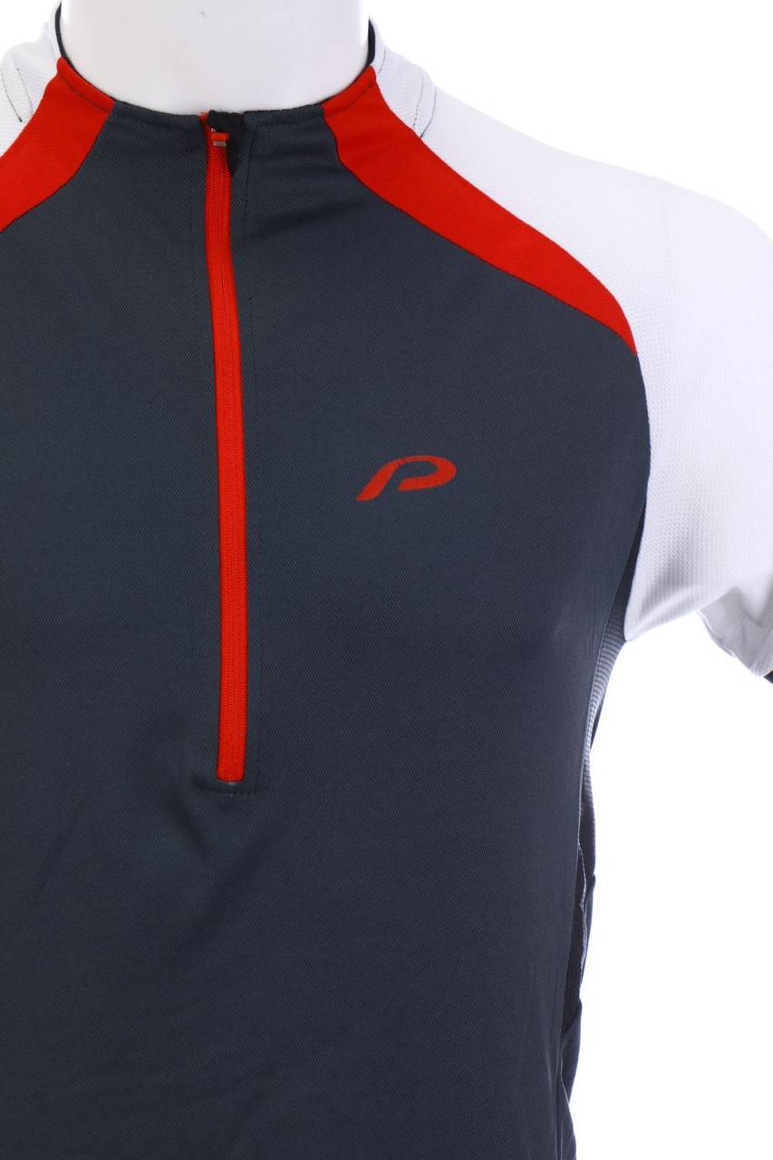 Carou SECONDHAND Sport-Shirt Mit Logo-Print