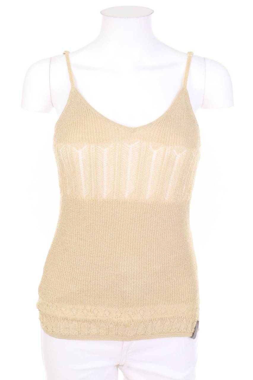 Carou SECONDHAND Strick-Top mit Glitzer