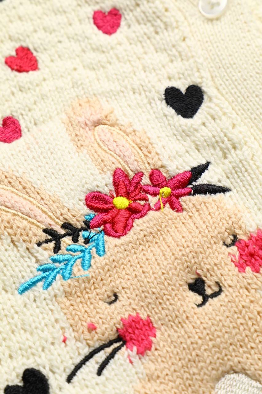 Carou SECONDHAND Strickjacke Mit Muster