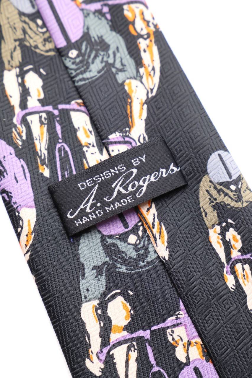 Carou SECONDHAND Vintage-Krawatte Mit Print
