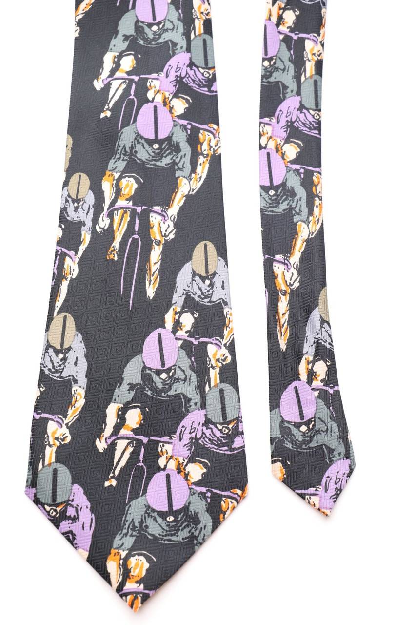 Carou SECONDHAND Vintage-Krawatte mit Print